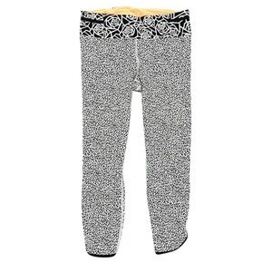 lululemon athletica Black and White Patterned Leggings